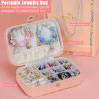 Hysagtek Jewellery Making Kit - Bracelet Making Kit 120 Pcs DIY Women Charm Bracelet Making Bracelets for Women Beads Necklace kit Jewelry Making Charm Pendants Craft with Box - color: 120PCS-Rainbow