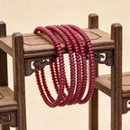 Natural Mulitcolor Rondelle Beads Natural Stone Disk Beads Loose Gemstone Spacer Bead for DIY Bracelet Necklace Jewelry Making（4 * 2mm 1 Strand 150pcs Red） - color: Red
