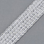 Natural Clear Quartz Gemstone 4mm Faceted Cube Square Loose Beads 16 Inch for DIY Jewelry Making Beads - color: Clear Quartz