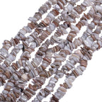 Chip Shell, 260pcs 5-8mm Irregular Shell Beads with Holes, Light Gray Shell & Labradorite Like Chip Beads for Jewelry Making - color: Light Gray
