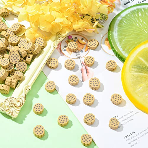 Airssory 100 Pcs Handmade Polymer-Clay Food Biscuits Cookie Beads Spacer for Bracelets Jewelry Necklace Earring Making - color: Biscuits Cookie Beads_100 Pcs