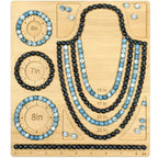 Petoysoso Bead Boards for Jewelry Making, Bamboo Beading Board for Bracelet & Necklace, Beading & Jewelry Making Supplies,Bead Tray - size: Necklace & Bracelet-M3