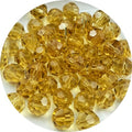 Crystal Glass Beads 500 Pieces 3mm Round Faceted Glass Spacer Beads for Jewelry Making Bracelet Earring Necklace DIY Craft Supplies(Champagne) - color: Champagne, size: 3mm