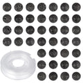 4mm 200pcs Natural Stone Round Beads Black Lava Genuine Stone Beading Loose Gemstone DIY Charm Smooth Beads for Bracelets Necklaces Earrings Hole Size 1mm (Black Lava 4mm) - color: Black Lava, size: 4mm