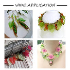 Crafans 120Pcs Acrylic Maple Leaf Pendants 4 Colors Transparent Frosted Leaf Charms Plant Tree Leaves Beads Charms for Autumn Crafts Jewelry Making - color: 4 Greens