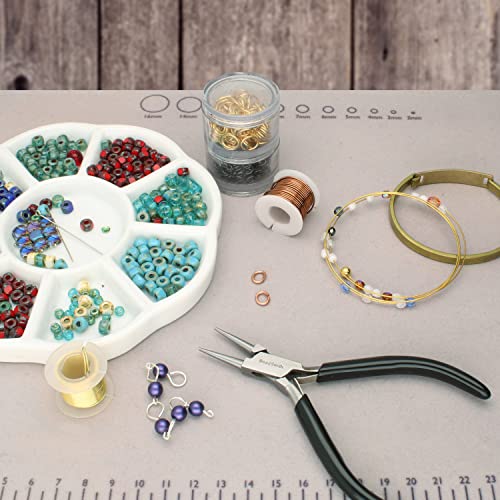 The Beadsmith Precision Series Pliers Set – 3-Piece Kit: Chain Nose, Round Nose and Flush Cutter with Tungsten Carbide Blades – Make Bracelets, Necklaces & Earrings – Tools for Jewelry Making - style: Precision Set