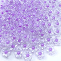 150Pcs Acrylic Flower Beads Candy Color Transparent Plastic Pastel Spacer Beads with Hole for DIY Crafts Wind Chimes Suncatcher Necklaces Bracelets Earrings Jewelry Making(Light Purple) - color: Light Purple