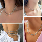 33 Feet Stainless Steel Snake Chains Roll, 2mm 304 Stainless Steel Flat Snake Chain Bulk Spool for Jewelry Making DIY Craft - color: 2.0mm Stainless Steel Flat Snake Chains