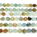 MJDCB Best Sellers Natural Stone Beads Faceted Polygon Amazonite Crystal Energy Stone Healing Power for Jewelry Making(8mm) - color: Amazonite