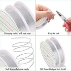MIKIMIQI 2 Pack Jewelry Wire - 20 Gauge Tarnish Resistant Copper Beading Wire for Jewelry Making, 0.8mm X 3m Each (Silver) - color: Silver