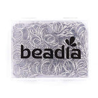 BEADIA Open Jump Rings Platinum 0.8x8mm 300pcs for DIY Jewelry Making Supplies - color: Platinum, size: 0.8*8mm