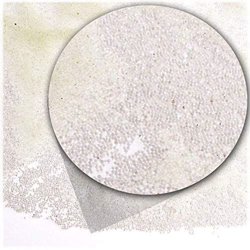 The Crafts Outlet 1lb = 454g Plastic Microbeads Nohole 0.6mm Transparent Clear