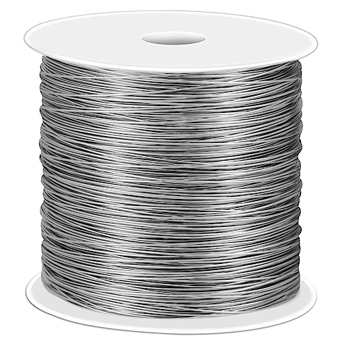 cridoz 26 Gauge Stainless Steel Wire for Jewelry Making, Baling Wire for Wrapping, Craft and Jewelry Making - size: 26 Gauge