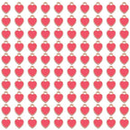 200 pcs Tiny Heart Enamel Charm Gold Plated Alloy Love Pendant Bracelet Earring Keychain Jewelry Crafts 6x8mm - color: Rose