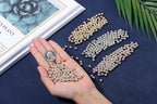 XIANNVXI 500Pcs 6mm Round Spacer Beads for Jewelry Making - Smooth Loose Ball Beads for DIY Bracelets, Earrings & Crafts (Gold, Silver, Rose Gold) - color: Round beads 3 colors
