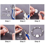 SUPERFINDINGS 48Pcs 3 Style Alloy Rhinestone Links Connectors Metal Infinity Pendants Connectors Infinity Symbol Connexter Link for DIY Jewelry Making
