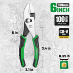 SK 6-Inch Slip Joint Pliers, High Carbon Steel, Ergonomic Anti-slip Handle for Comfortable Grip - style: 6-Inch Slip Joint Pliers