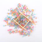 ToBeIT1000Pcs Glow Letter Beads Acrylic Letter Beads Cube Beads Glow in The Dark Beads for Jewelry Making, Bracelets, Necklaces(6 * 6glow Color) - color: glow color
