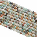 5x8MM 72PCS Amazonite Tube Rondelle Abacus Disk Spacer Loose Beads for Jewelry Making - color: Amazonite, size: 5x8mm abacus-shaped