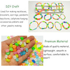 500pcs Glow in The Dark Mixed Acrylic UV Beads - Color Changing Heart Beads for Jewelry Making Bracelets - color: Mixed Colors Heart Beads