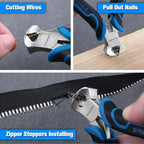 SPEEDWOX 4-Inch Mini End Cutting Pliers for Jewelry Making Mini End Nippers Cutters Pliers Jewelry Plier Nail Puller Plier Nail Remover Tool Staple Puller for Zipper Install Stops Repair - style: End Cutting Pliers