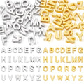Cheriswelry 104Pcs Acrylic Letter Beads Plating Alphabet Plastic Beads Initial Letter A-Z Bead 12mm for DIY Bracelet Necklace Keychain Phone Straps Jewelry Making - color: 2 Color