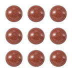Crafans 50Pcs 6mm Half Round Gemstone Cabochons Synthetic Goldstone Flat Back Stone Cabochons Domes No Hole Healing Power Stone Chakra Crystal Beads for Jewelry Making - color: Goldstone, size: 6mm