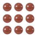 Crafans 50Pcs 8mm Half Round Gemstone Cabochons Synthetic Goldstone Flat Back Stone Cabochons Domes No Hole Healing Power Stone Chakra Crystal Beads for Jewelry Making - color: Goldstone, size: 8mm
