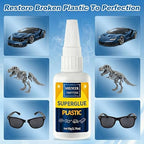 Plastic Glue 100g for Model, 3D Printing Repair, Legos & Miniatures, Fast-Setting Heavy Duty Plastic Adhesive for PLA, ABS, PVC, Acrylic, Car, Includes 6 Precision Micro-Tips, Super Glue for Plastic - size: 100g, style: Plastic Glue