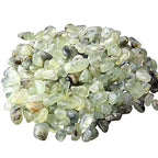 Natural 500 pcs Prehnite No Hole Undrilled Irregular Chip Gemstone Beads Rock Gravel Crystal Tumble Minerals Gravel Specimen Energy Decorative Stone Fish Tank Stone - color: Prehnite