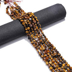 BEADIA Irregular Natural Tiger Eye Stone Loose Semi Gemstone Beads for Jewelry Making 5-8mm 38cm - color: Tiger Eye, size: 5-8mm 38cm