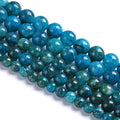 160PCS 4MM Blue Apatite Spacer Loose Beads for Jewelry Making DIY Bracelet Necklace 2 Strands - color: Apatite, size: 4mm (2 strands)