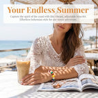 Boho Chunky Beaded Strand Bracelet for Women - Multicolor Acrylic Resin Beaded Bracelet, Adjustable Stackable Statement Jewelry for Summer Festivals