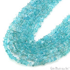 GM GemMartUSA Apatite Natural Raw Chip Beads Strands | Semi-Precious | AAA+ Quality 1 Strand 34” | DIY Bracelet Jewelry Making, Healing Crystal Craft| 4-6mm - Blue-Color Gemstones (CHAP-70001) - color: Apatite (CHAP-70001)