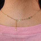 Gold Necklace Extenders,14K Gold Chain Extenders with Round Clasp, Durable Plated Solid Brass Necklace Bracelet Anklet Extension Chains(1 2 3 Inch,Gold Heart) - color: C-Gold, size: 1,2,3inch