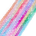 6mm Transparent Faceted Round Glass Beads Craftdady 800Pcs 10 Colors Crystal Beads Spacer Bulk Round Loose Beads Strands for DIY Crafts Earring Bracelet Necklace Jewelry Making