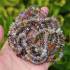 400pcs Natural Chip Stone Beads for Jewelry Making Blue Agate 5-8mm Irregular Gemstones Healing Crystal Loose Rocks Bead Hole Drilled for Ring Earrings Necklace Bracelet Making DIY Art Crafts - color: Blue Agate(2 Strands-62")