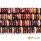GEM-Inside 2x6mm Natural Mookaite Jasper Jasper Stone Heishi Disc Rondelle Spacer Beads for Jewelry Making Full 15" Strand Energy Stone Healing Power Crystal - color: Mookaite Jasper
