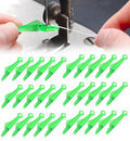 Fish Mouth Sewing Machine Needle Threader, 2024 Upgrade Quick Sewing Machine Loop Easy Selfthread Needle Threaders Tool, Automatic Sewing Needle Threader Simple Needle Threader (Green*30) - color: Green*30