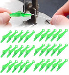 Fish Mouth Sewing Machine Needle Threader, 2024 Upgrade Quick Sewing Machine Loop Easy Selfthread Needle Threaders Tool, Automatic Sewing Needle Threader Simple Needle Threader (Green*30) - color: Green*30