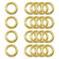 uxcell 20Pcs Open Jump Rings, 15mm/0.59" OD Brass Jump Ring Connectors 3mm Thick O Rings for Necklaces Bracelet Jewelry Making Keychain DIY Craft, Gold Tone - size: 15mmx3mm