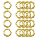 uxcell 20Pcs Open Jump Rings, 15mm/0.59" OD Brass Jump Ring Connectors 3mm Thick O Rings for Necklaces Bracelet Jewelry Making Keychain DIY Craft, Gold Tone - size: 15mmx3mm