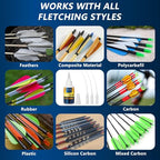 Fletching Glue 100g, Heavy Duty Arrow Glue Kit for Carbon, Aluminum, Wood Shafts, Instant & Clear Arrow Insert Adhesive Bonder for Fletching Vanes, Feathers and Inserts - size: 100g, style: Fletching Glue