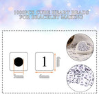 1000Pcs Square White Acrylic Number Beads Cube Number Beads 0-9 for Jewelry Making DIY Necklaces Key Chains Bracelets (6x6mm) - color: White Mixed Black Number 0-9