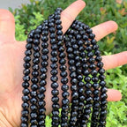 350pcs Czech Faceted Rondelle Crystal Glass Loose Beads 8mm Spacer Bulk Jet Black for DIY Craft Jewelry Making CCR823 - color: Jet Black, size: 8mm - 350pcs