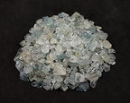 Crushed Aquamarine Pre Drilled Crystal Chips Beads for Bracelets Making, DIY Handmade Natural Healing Crystals (25 Inch Strand) - color: Aquamarine