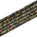155pcs 4x2mm Natural Dragon Blood Jasper Disk Rondelle Spacer Stone Semi Precious Gemstone Loose Beads for Jewelry Making 15 Inch - color: Dragon Blood Jasper