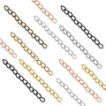 350Pcs Chain Extender for Jewelry Making,Bracelet Extension Tails Stainless Steel Necklace Extension Chain for Necklaces Bracelet,Anklets,Jewelry Making Supplies - color: 350pcs Gold, KC gold, Silver,white K,antique green,gun black,rose gold