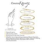 Waterproof Gold Chain Bracelet For Women Non Tarnish,14K Gold Plated Link Dainty Bracelets Stake Layered Bracelet Set Hypoallergen Gold Jewelry - color: Style-4