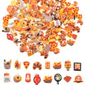 KJML DIY Cute Keychain Charms Bulk 30pcs Pendant Charms for Keychain Making Mini Resin Charm for Funny Keychains Bag Charm Purse Backpack Jewelry Making - color: Mix Food